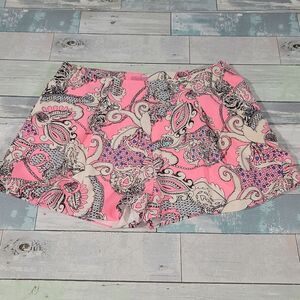 GINGER Brand Neon Pink Paisley Print Shorts sz Medium